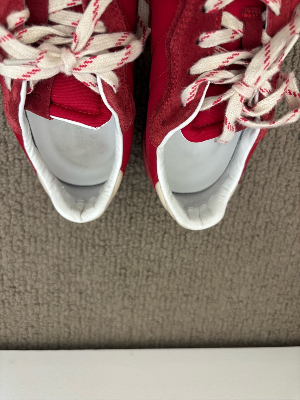 Alohas Rife red panelled nylon and suede sneakers - Picture 11 of 13